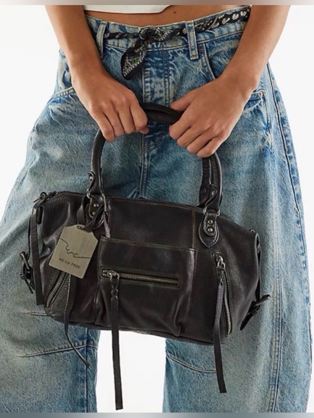 We The Free Baby Emerson tote in Black🔥 free people - Picture 5 of 14